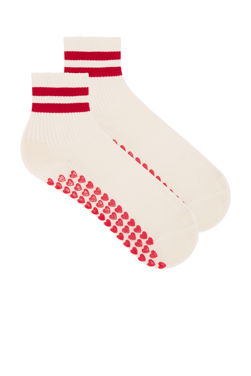 Striped Half Crew Grip Sock