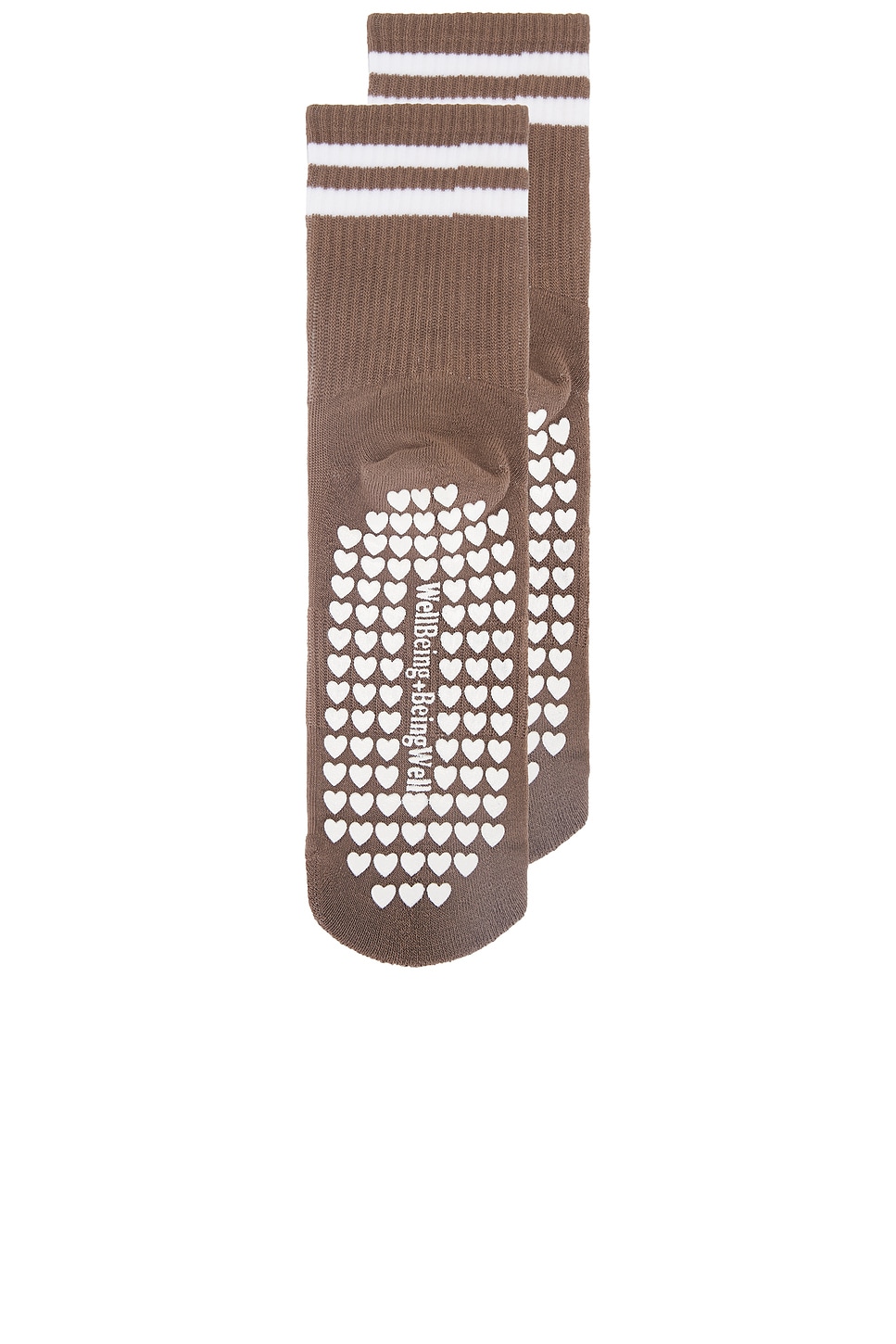 Striped Half Crew Grip Sock