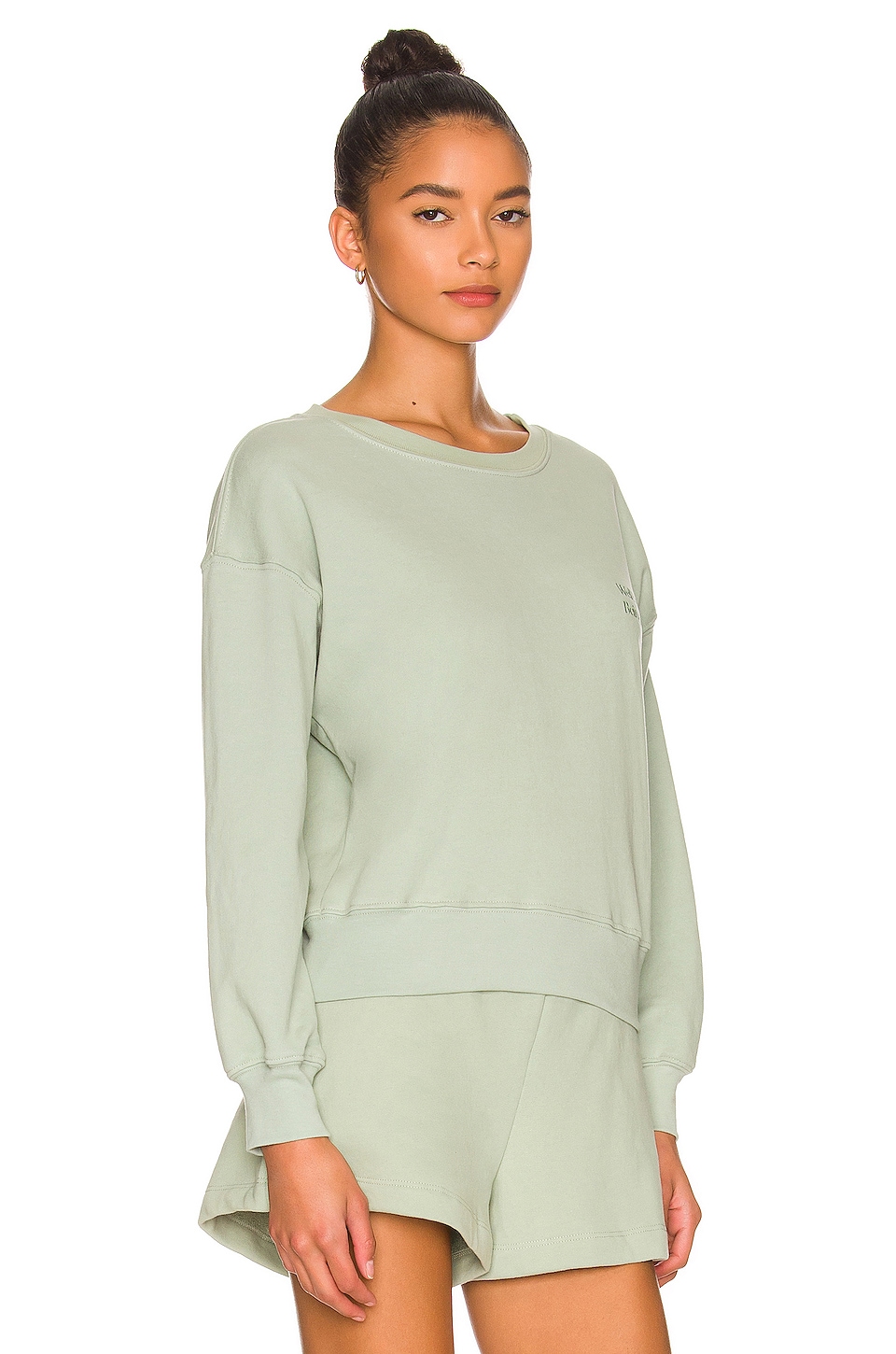 WellBeing + BeingWell Goldie Sweatshirt in Washed Loden Green