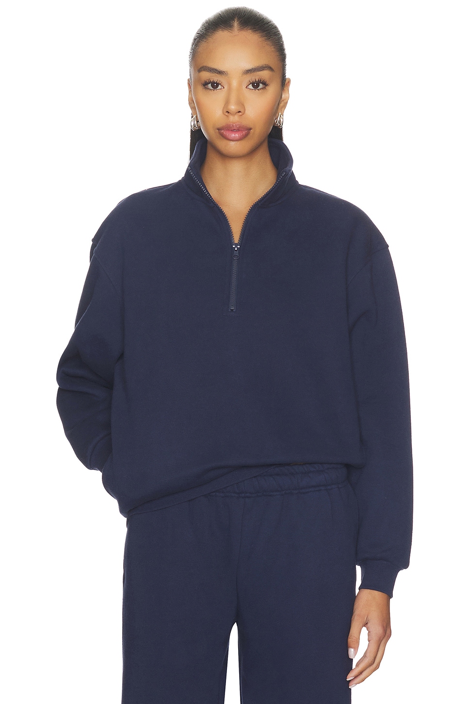 WellBeing + BeingWell Remy Half Zip in Peacoat | REVOLVE