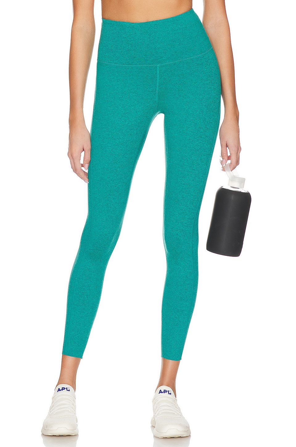 WellBeing + BeingWell LoungeWell Ashe 7/8 Legging in Lake Teal Heather