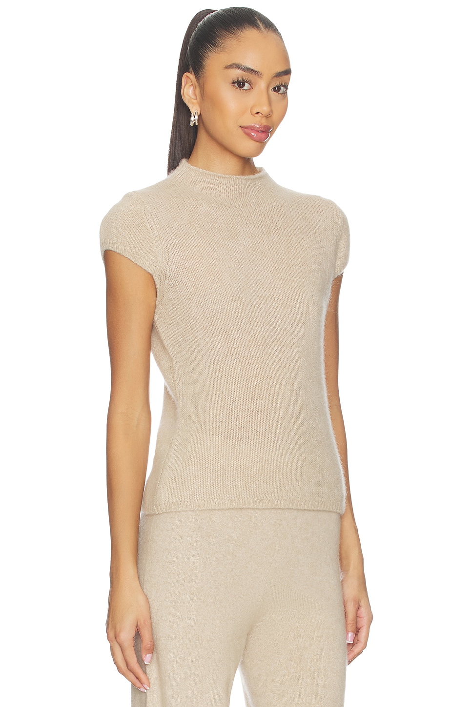 Brigitte Mock Neck Short Sleeve - thumbnail 3