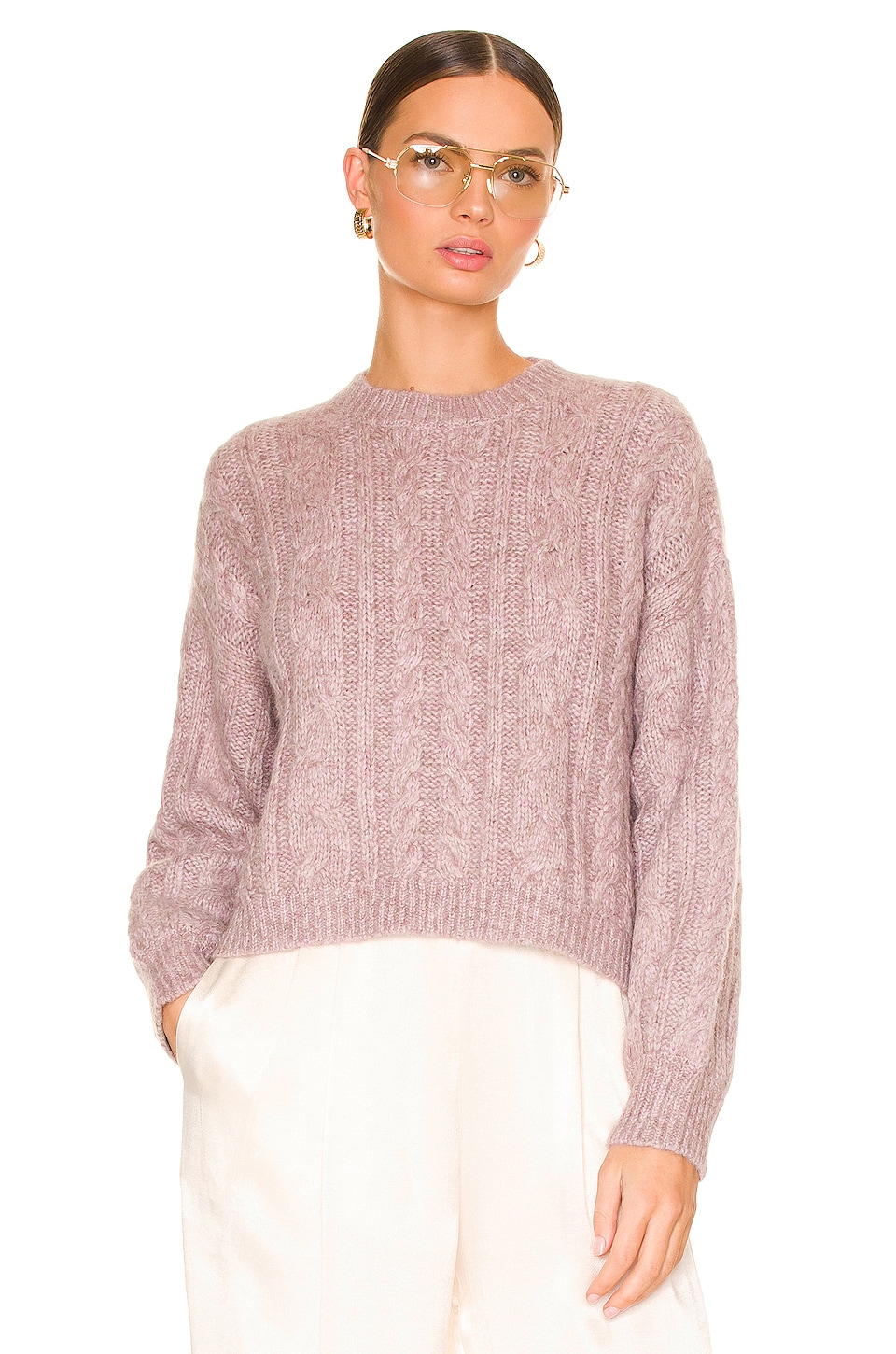 Weekend Stories Antonia Cable Crew Neck 