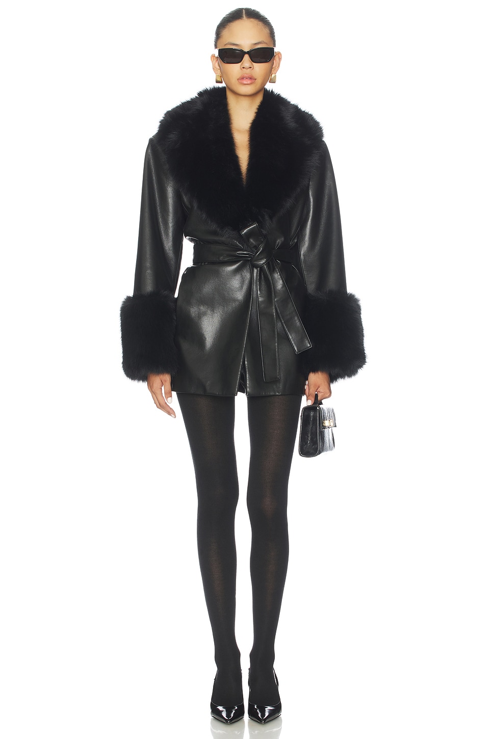 Wolford Cashmere Silk Tights in Black | REVOLVE