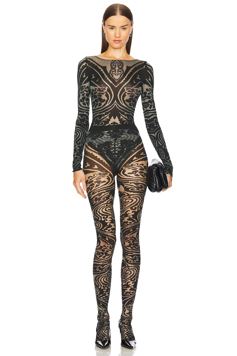 X Etro Body Tattoo Tights - Thumbnail 2