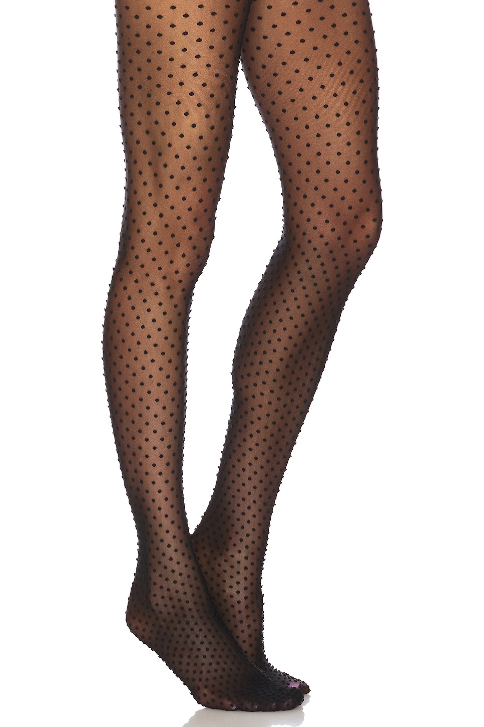 Satin Touch Dots Tights