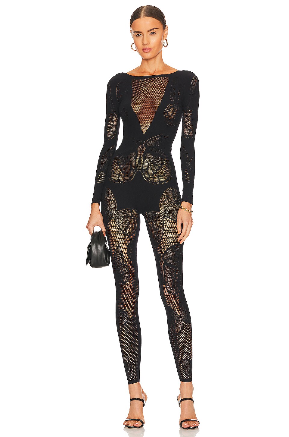 Butterfly Cut Out Bodysuit in Black. Revolve Women Clothing Tops Bodies 