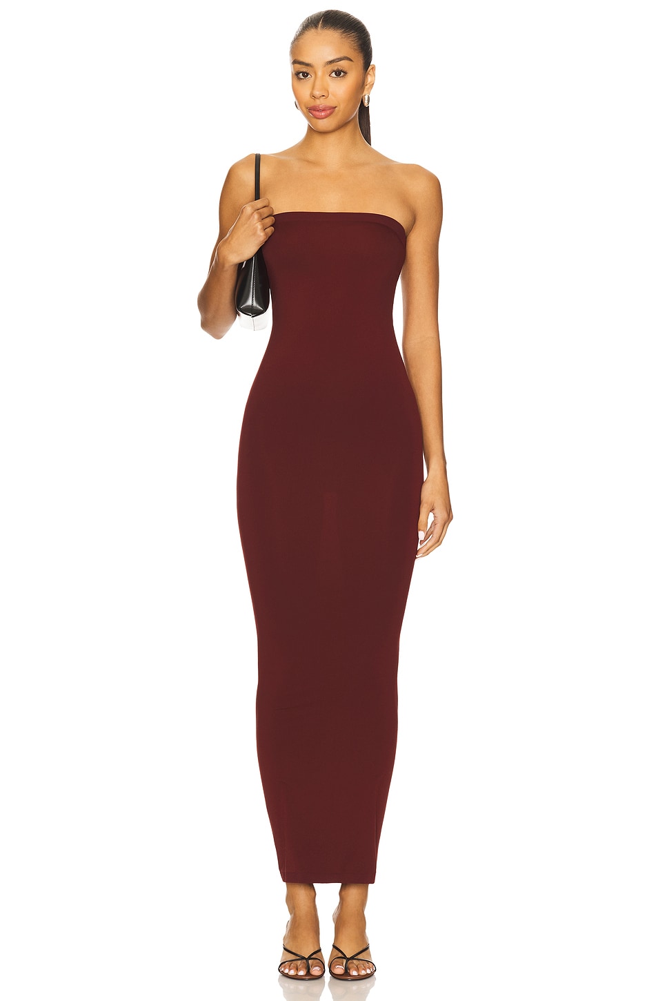 wolford fatal dress blue Anais Maxi Dress M / silver-night