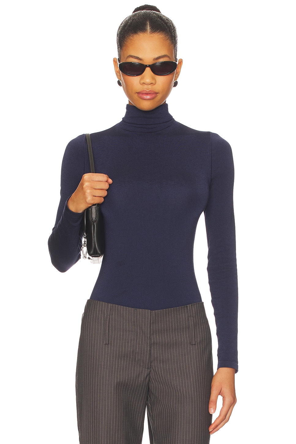 Wolford Colorado Bodysuit in Navy | REVOLVE