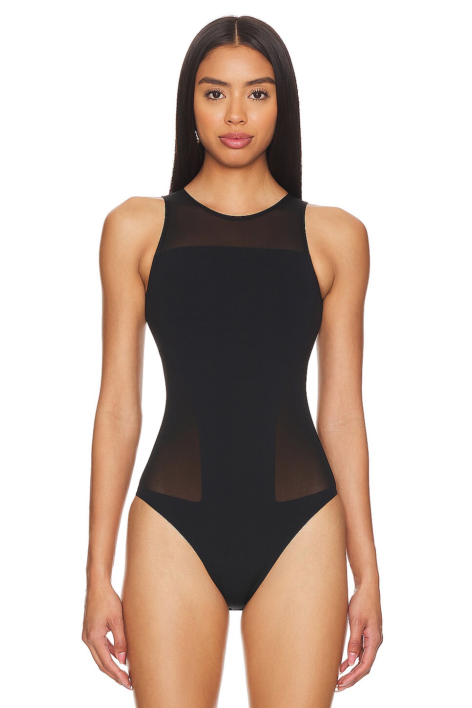 Wolford Sheer Opaque Bodysuit