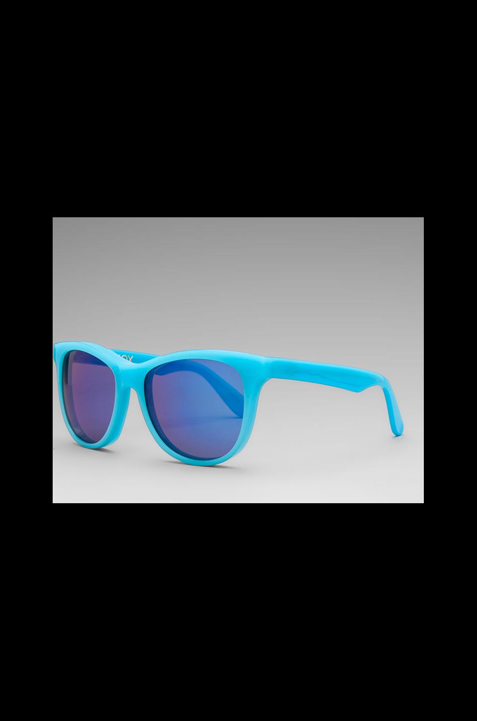 Wildfox Couture Catfarer Deluxe Sunglasses in Pastel Blue/Blue