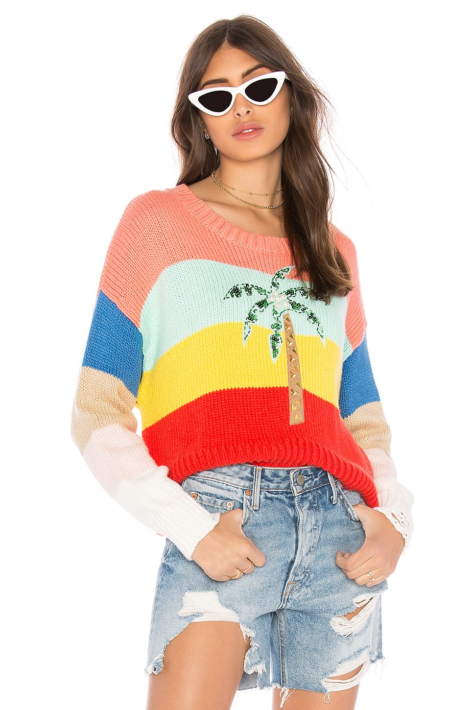 Cayman Palm Iris Sweater