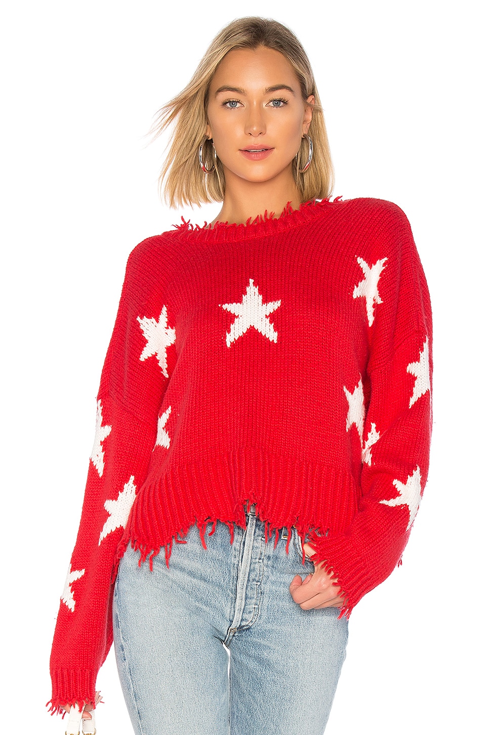 Wildfox Couture Stars Palmetto Sweater in Scarlet