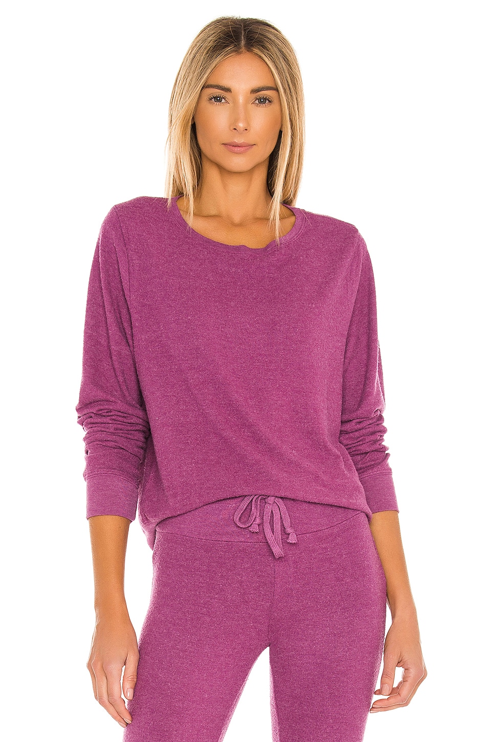 purple s baggy beach jumper s wildfox loose pullover new 