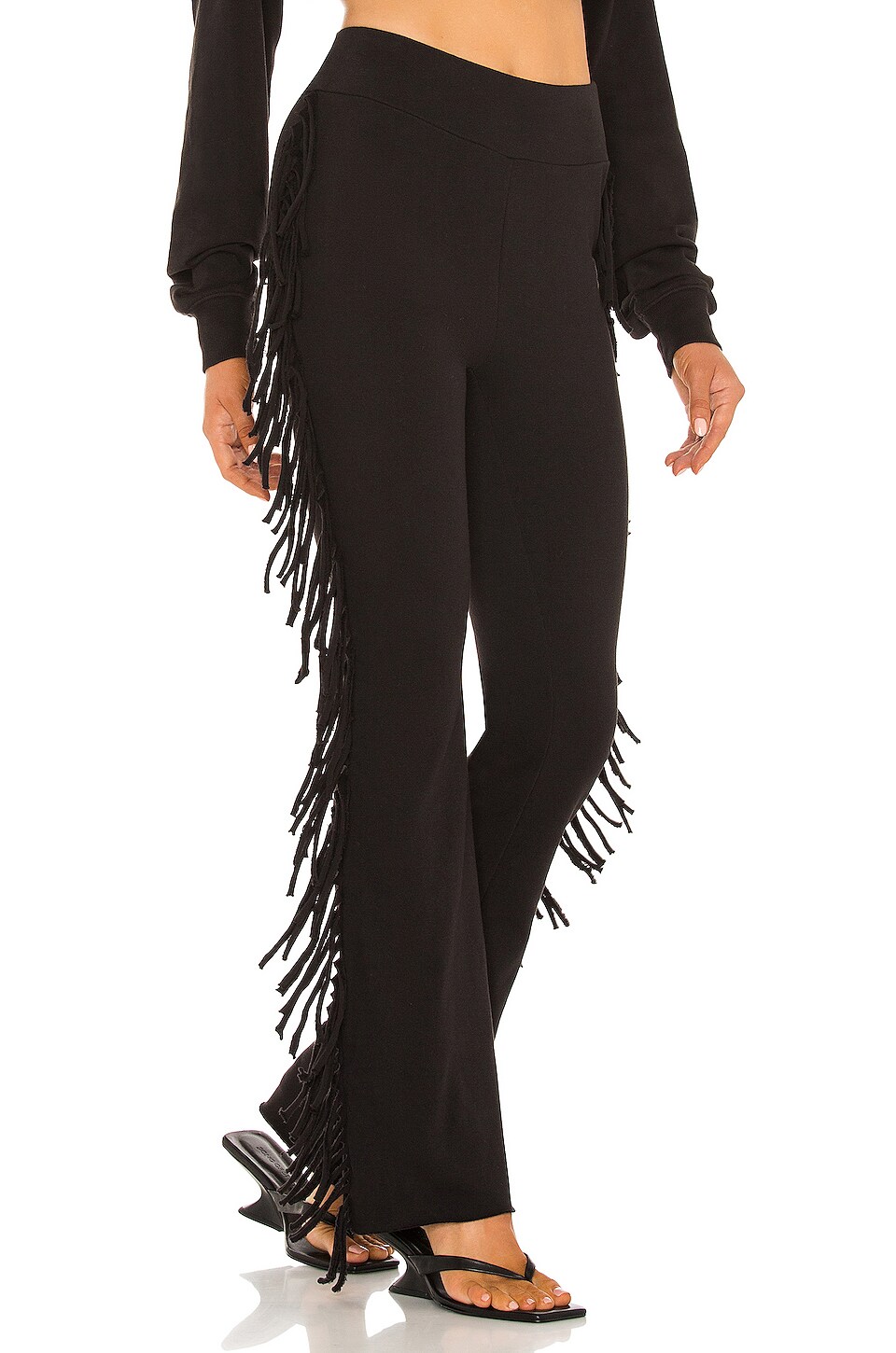 Wildfox Couture Shotgun Chaps Sweatpants in V. Black REVOLVE