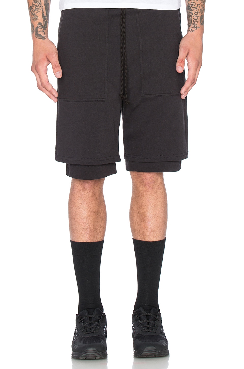 double layer basketball shorts