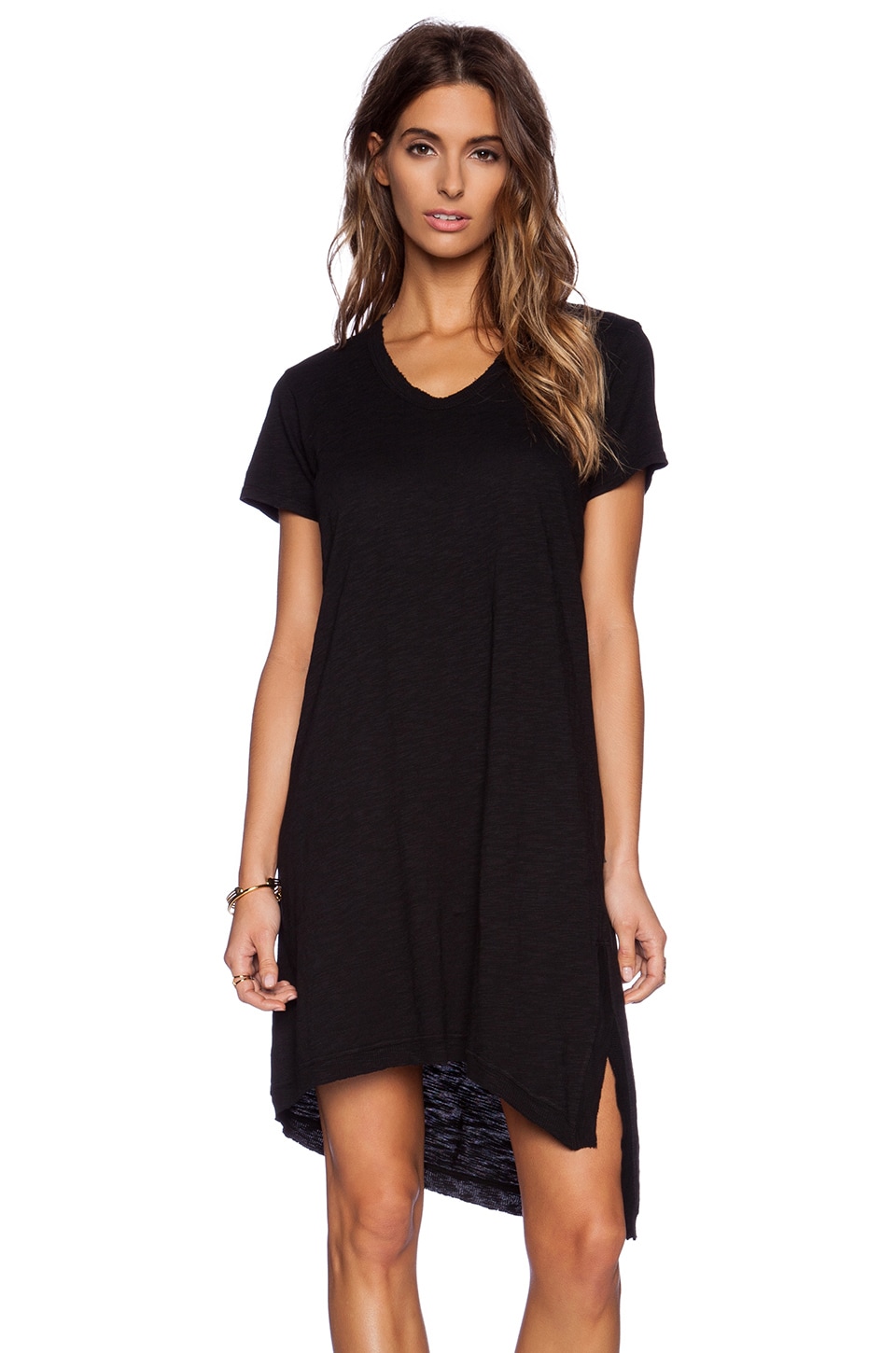 Wilt Slit T Dress in Black | REVOLVE