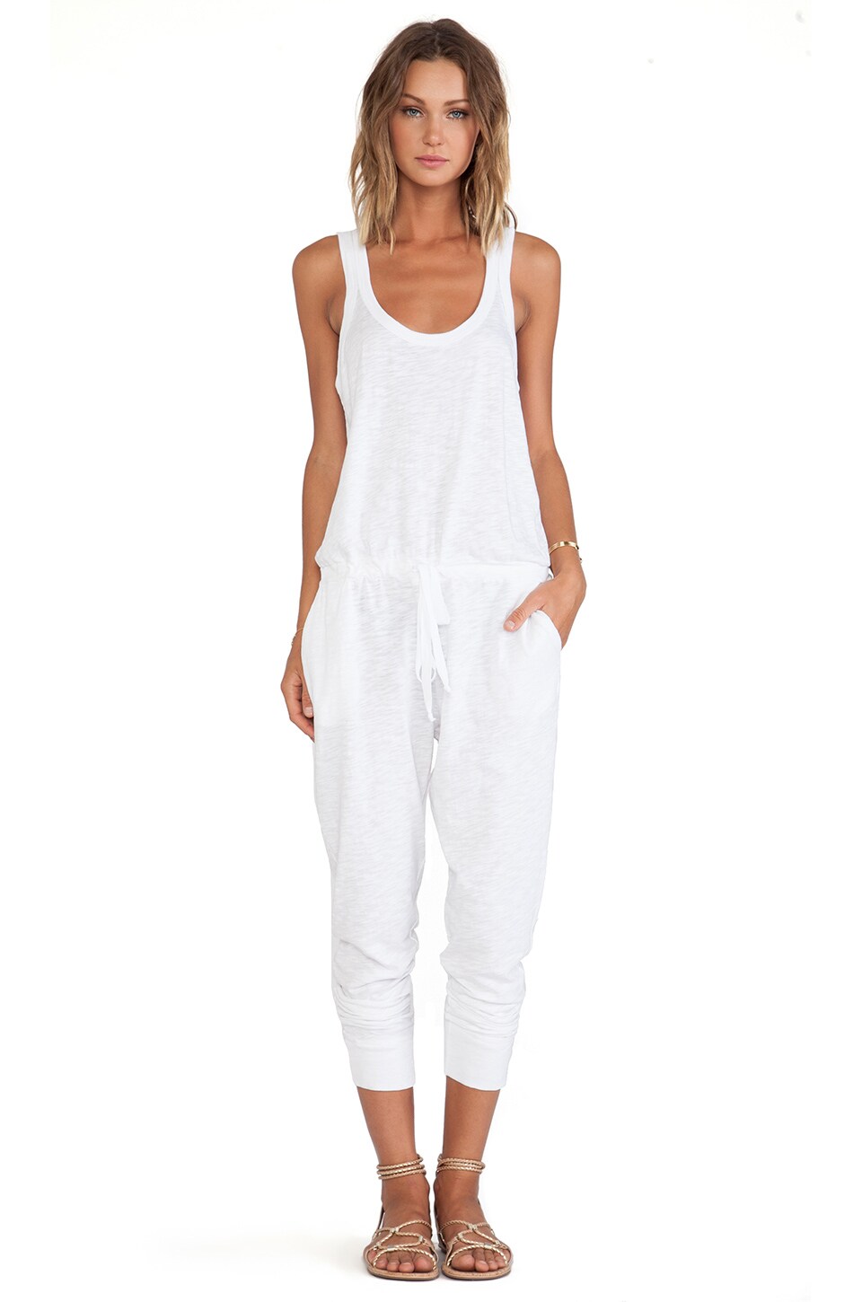 white tank jumpsuit