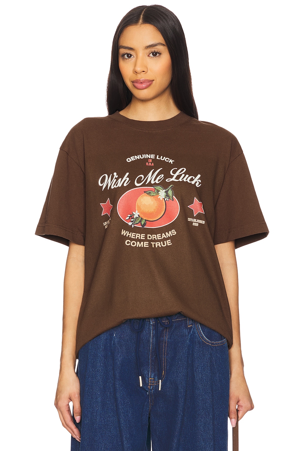 x REVOLVE Orange Luck T-Shirt - Thumbnail 1