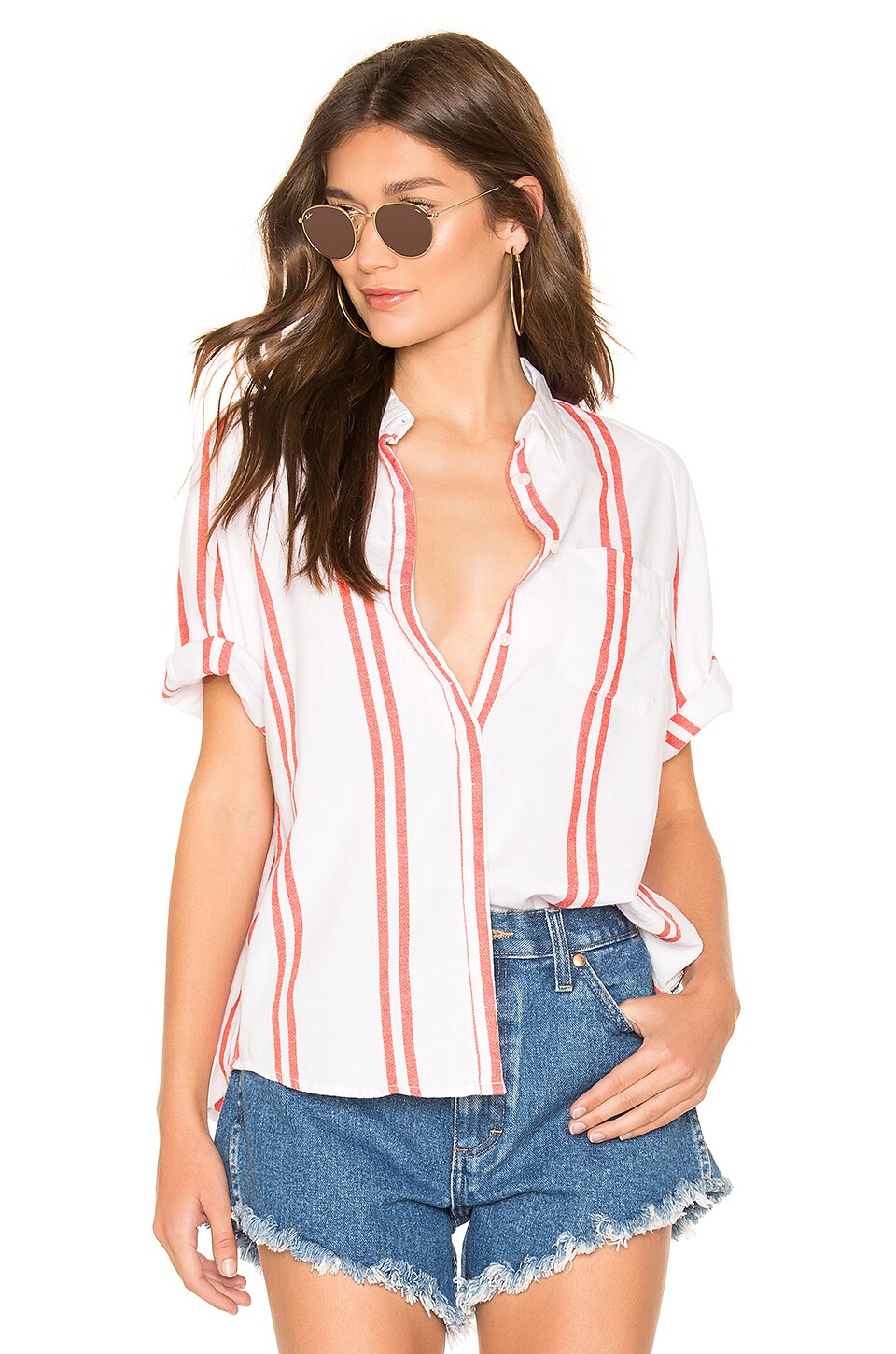 Wrangler Shorts Heritage Raglan Short Sleeve Top