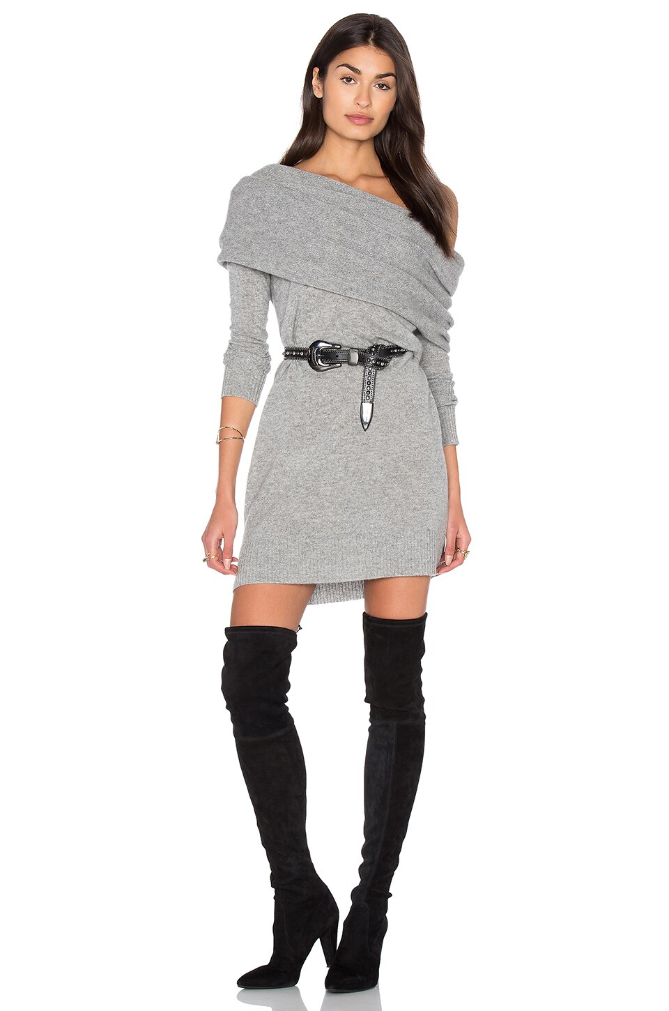 white cashmere sweater dress