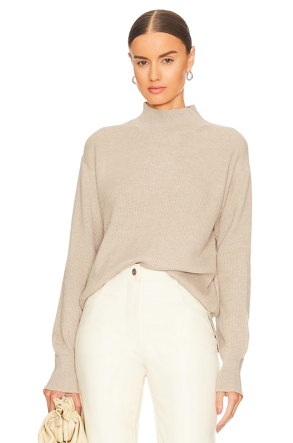 White + Warren
 Lofty Marl Stripe Sweater main image 0