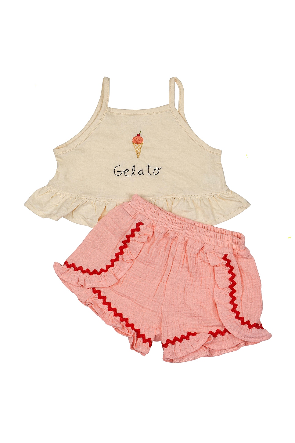 Kids Ruffle Short Set