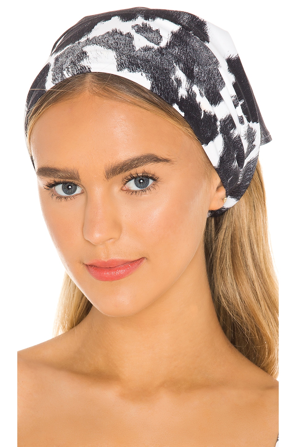 WeWoreWhat Bandana in Cowhide Black | REVOLVE