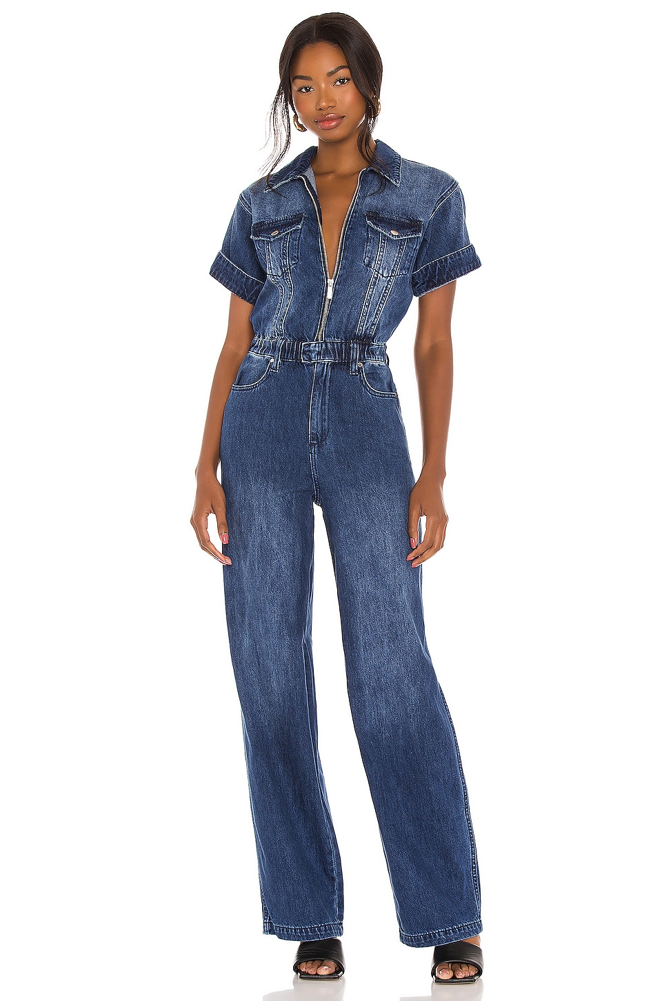 sea denim jumpsuit