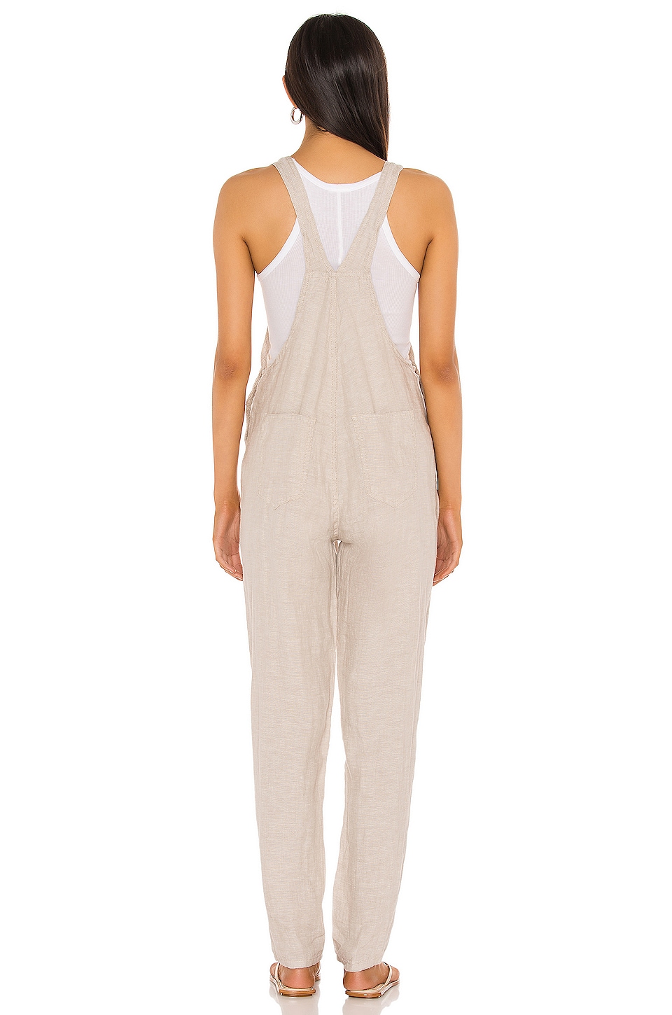WeWoreWhat Basic Linen Overalls in Natural | REVOLVE