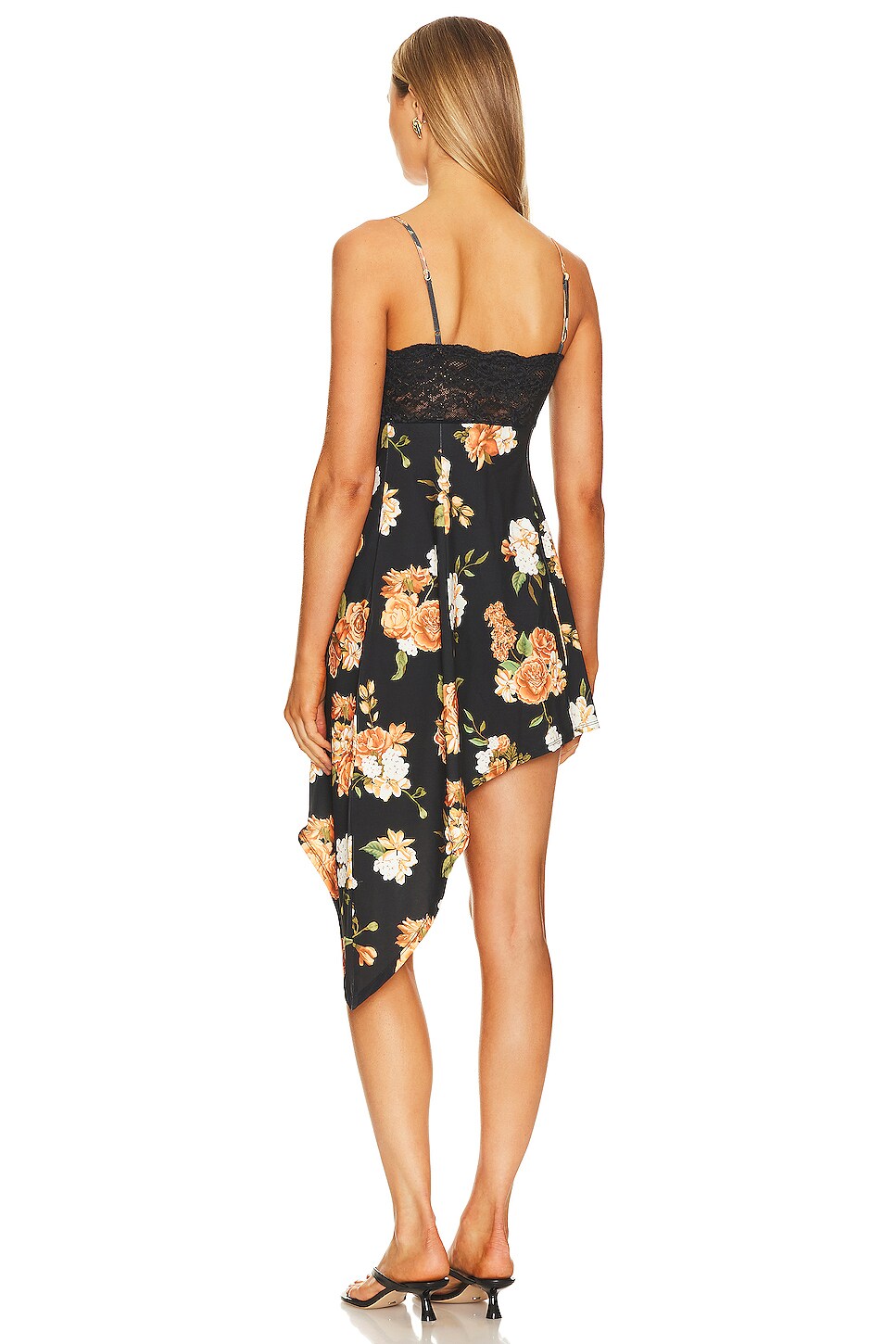 WeWoreWhat Lace Asymmetrical Slip Dress thumbnail