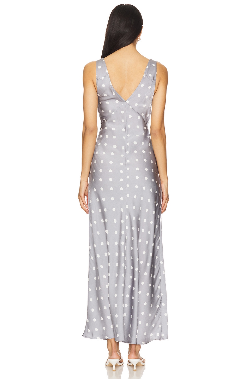 Ruched Cup Slip Maxi Dress - Thumbnail 3