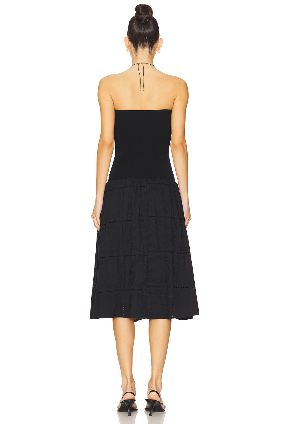 Ribbed Cotton Midi Dress - Thumbnail 3