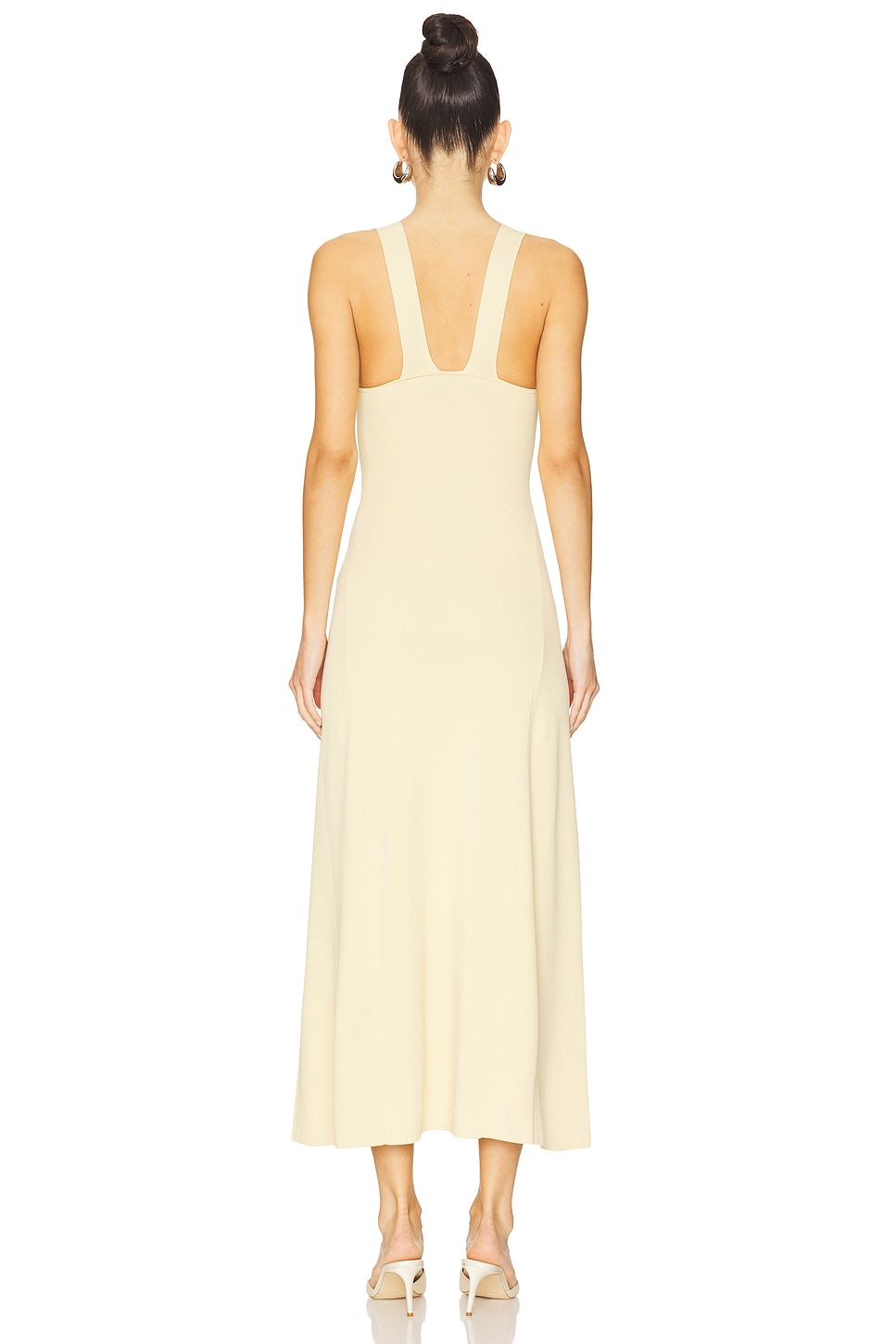 Ruched Strap Midi Dress