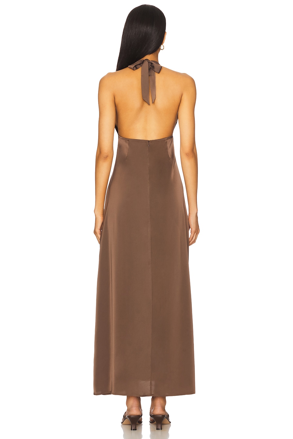 x REVOLVE Halter Deep V Maxi