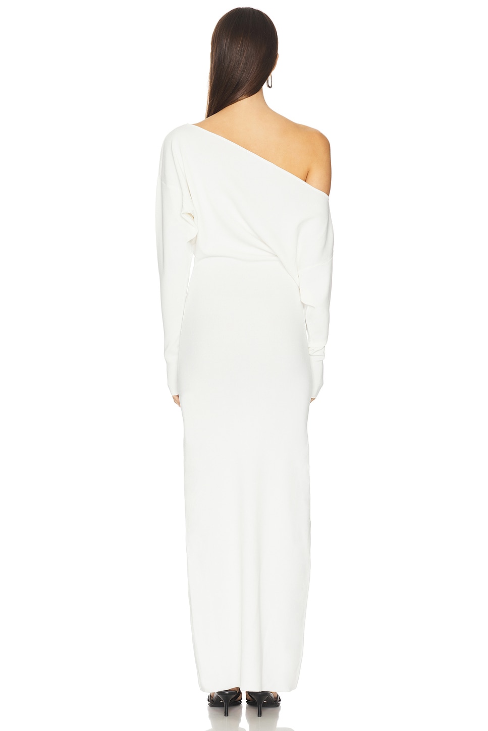 Off Shoulder Sweater Midi Dress