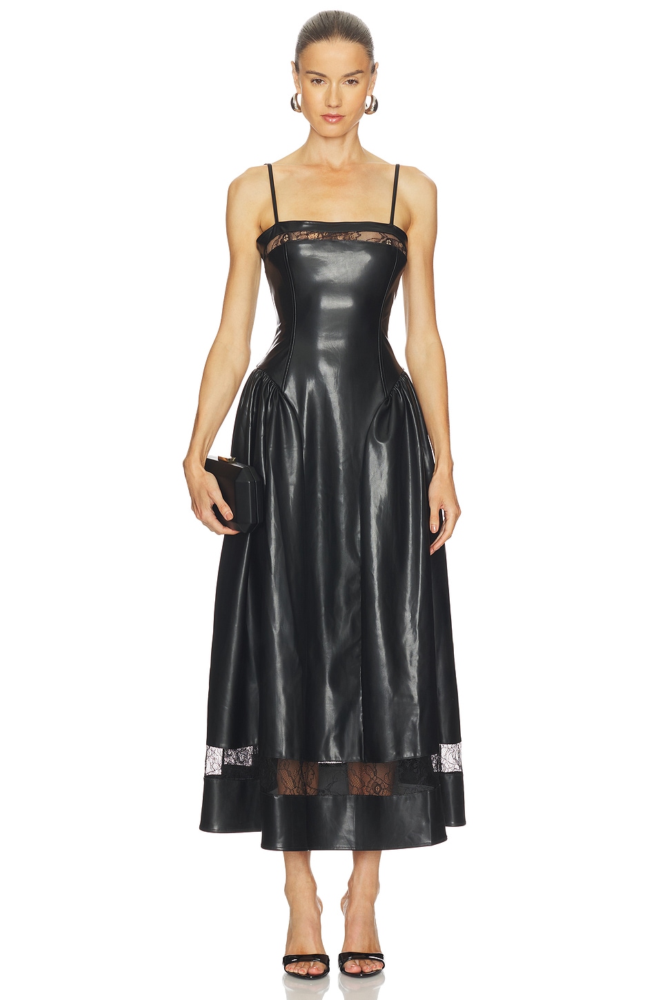 black lace embroidered dress retroféte Women's Noema Embellished Lace Dress - Black main image 0