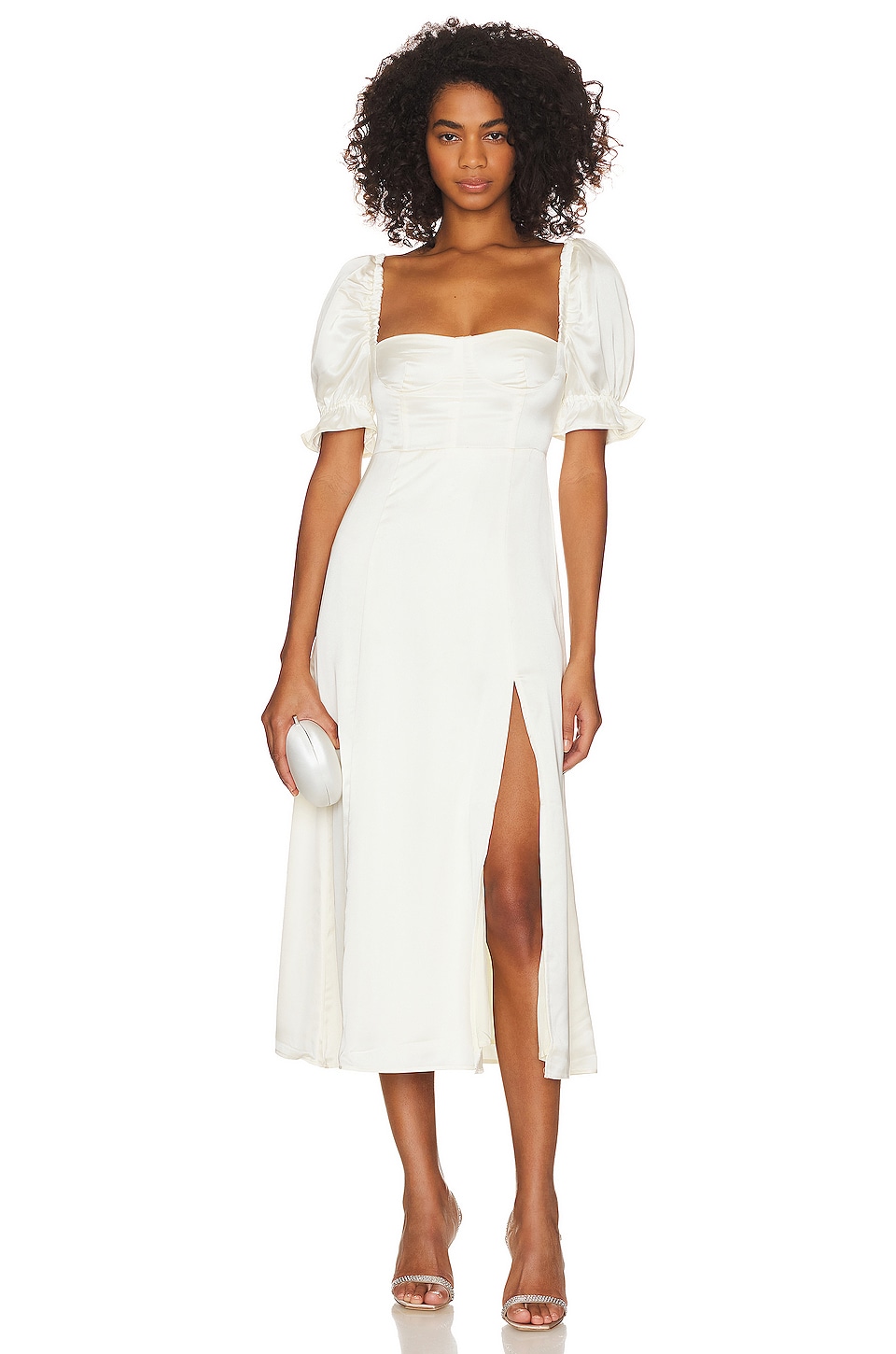 Make It Special White Crochet Puff Sleeve Mini Dress
