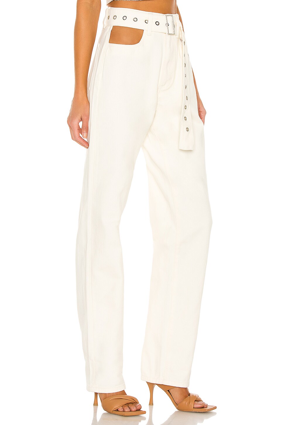 WeWoreWhat High Rise Cut Outs in Ivory
