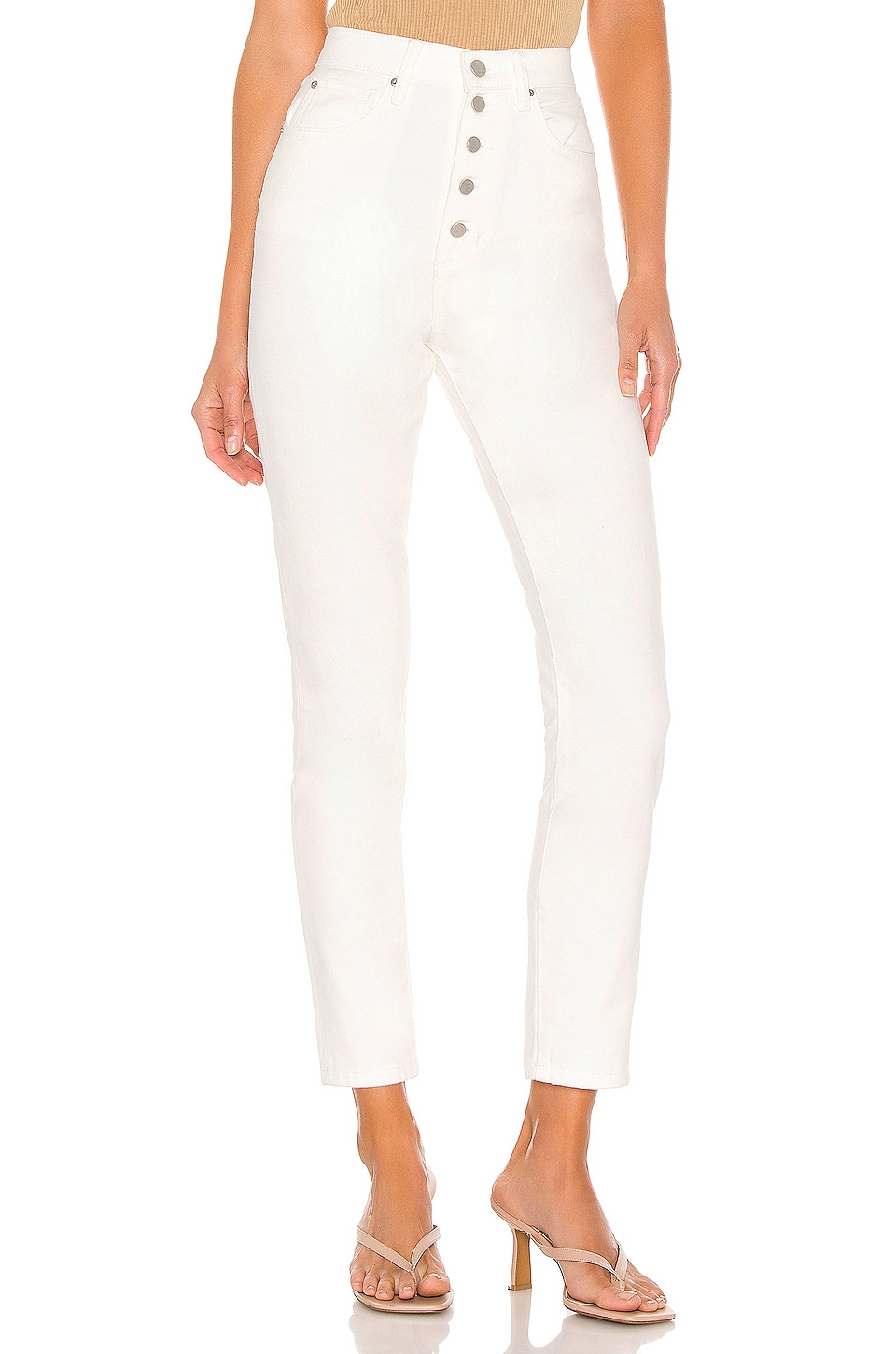 WeWoreWhat The Danielle High Rise Straight in Vintage White | REVOLVE
