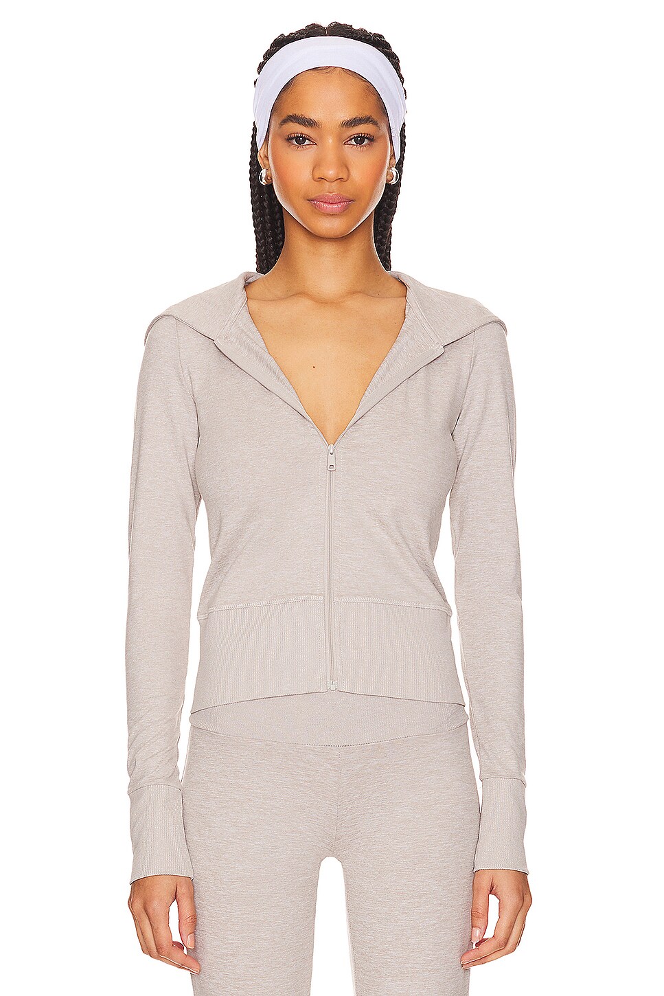 Fitted Zip Up Hoodie