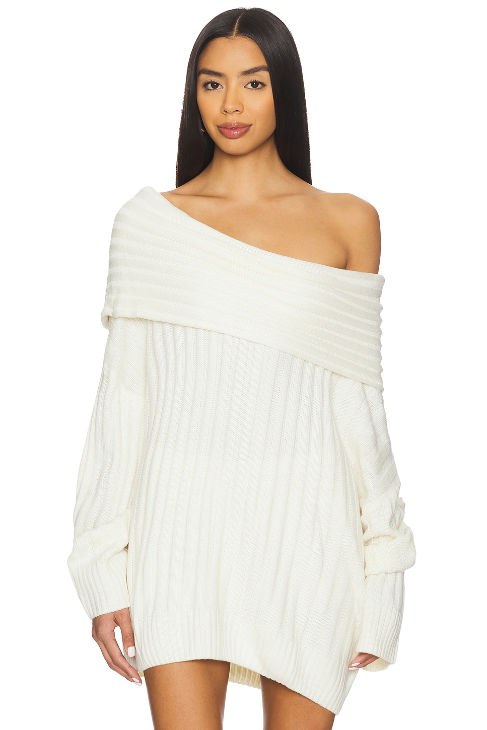 Oversized Off Shoulder Sweater - thumbnail 2