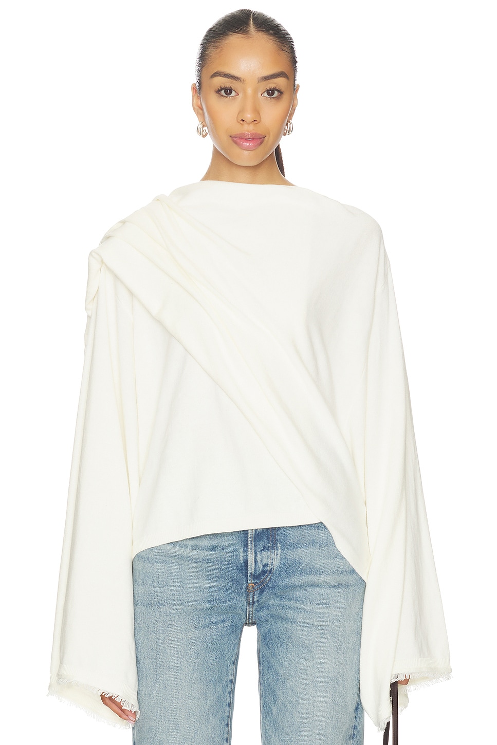 x Premium Cashmere Wrap Sweater