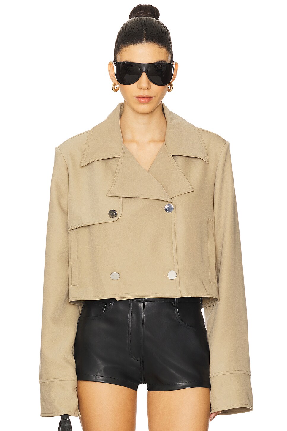 Cropped Trench Coat