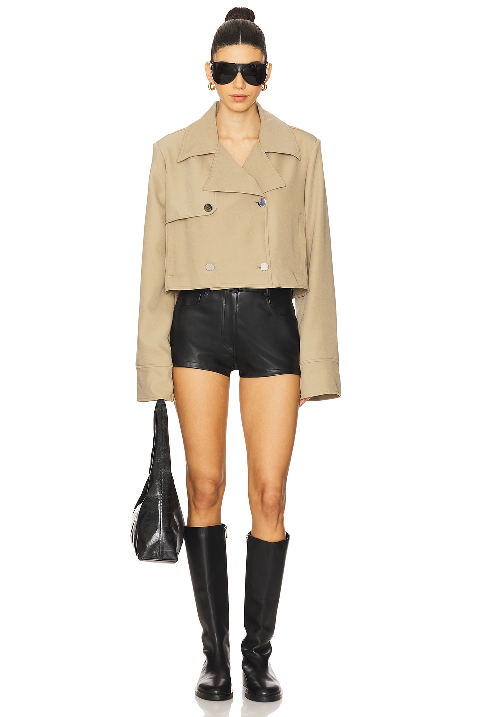 WeWoreWhat Cropped Trench Coat thumbnail