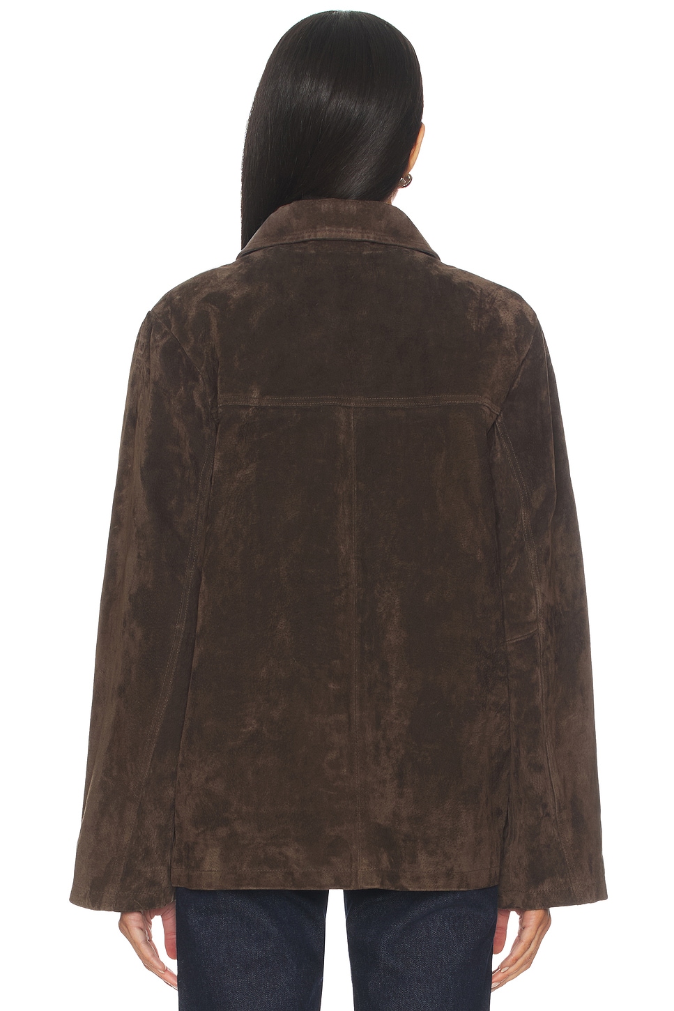 WeWoreWhat x Premium Suede Button Front Jacket