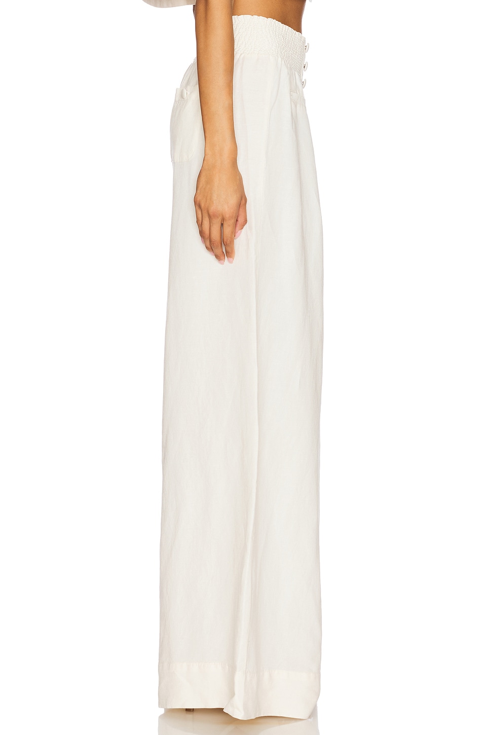 WeWoreWhat Button Front Palazzo Pant thumbnail