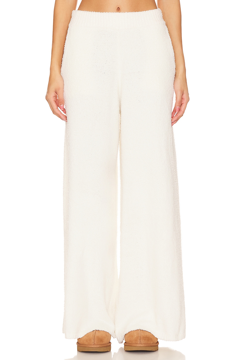 WeWoreWhat Wide Leg Pull On Boucle Pant in Ivory | REVOLVE
