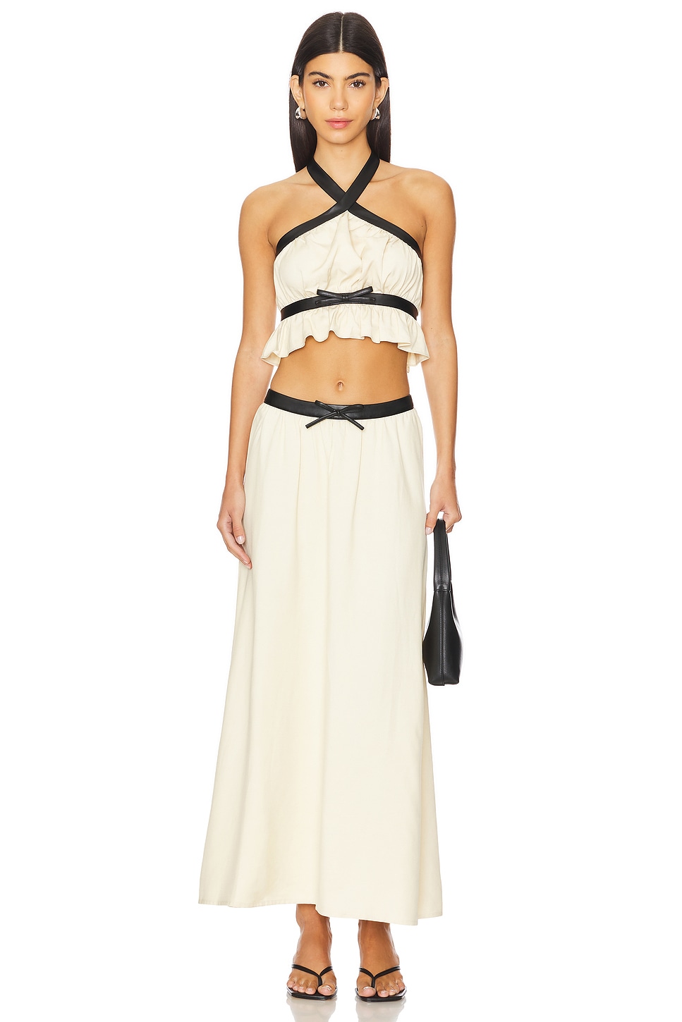 WeWoreWhat Criss Cross Halter Top thumbnail