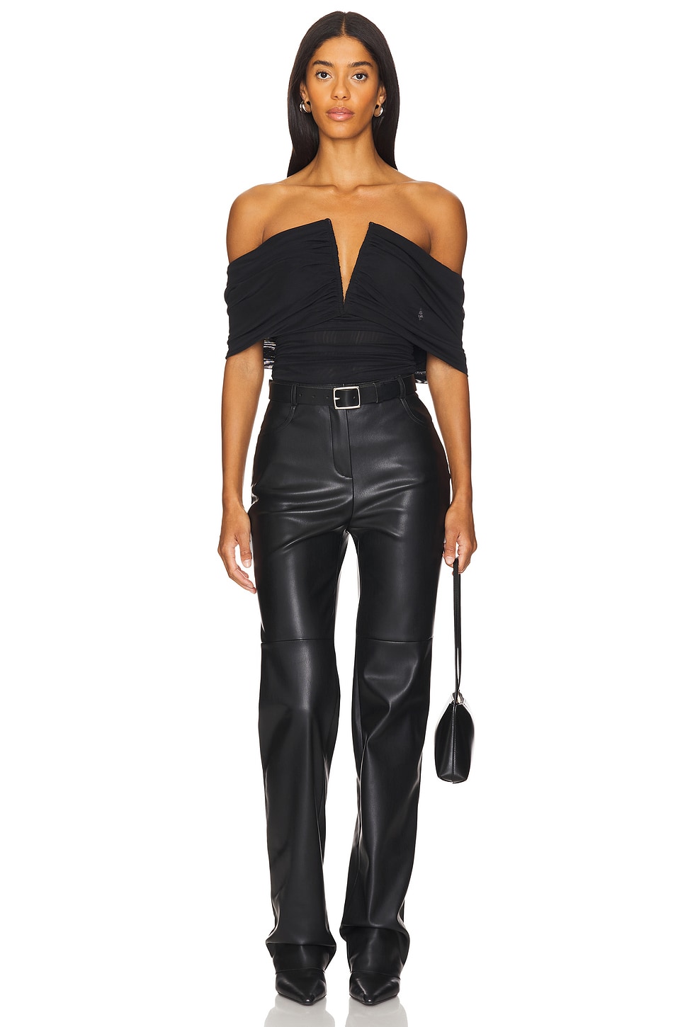 トップス THEREDTHREAD S ruched sculpt body lace THEREDTHREAD / ザレッドスレッド】S ruched sculpt body lace